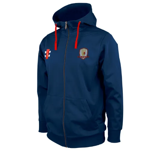 3 Cricket  Senior's Navy Pro Performance Hooded Top