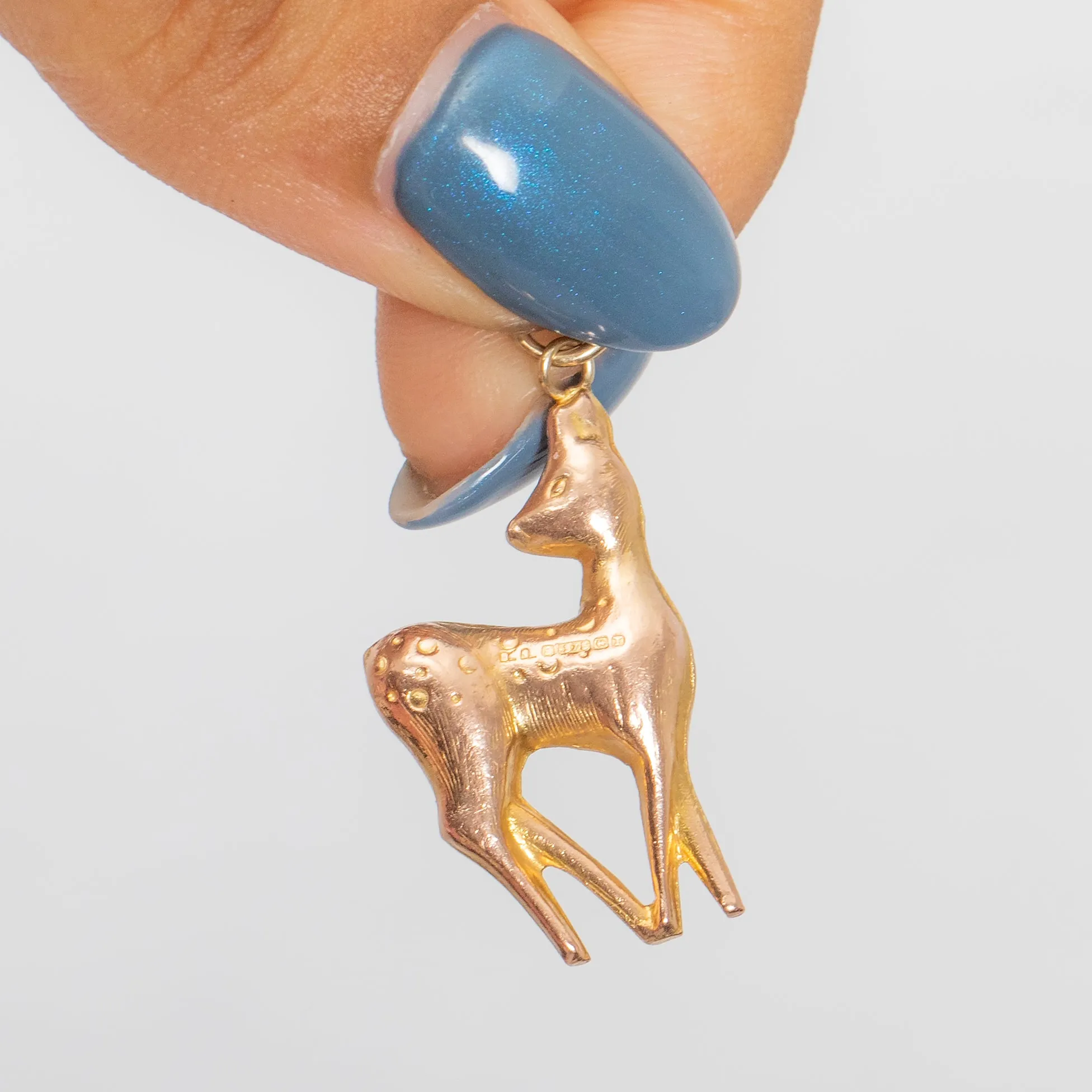 9ct Gold Bambi Pendant