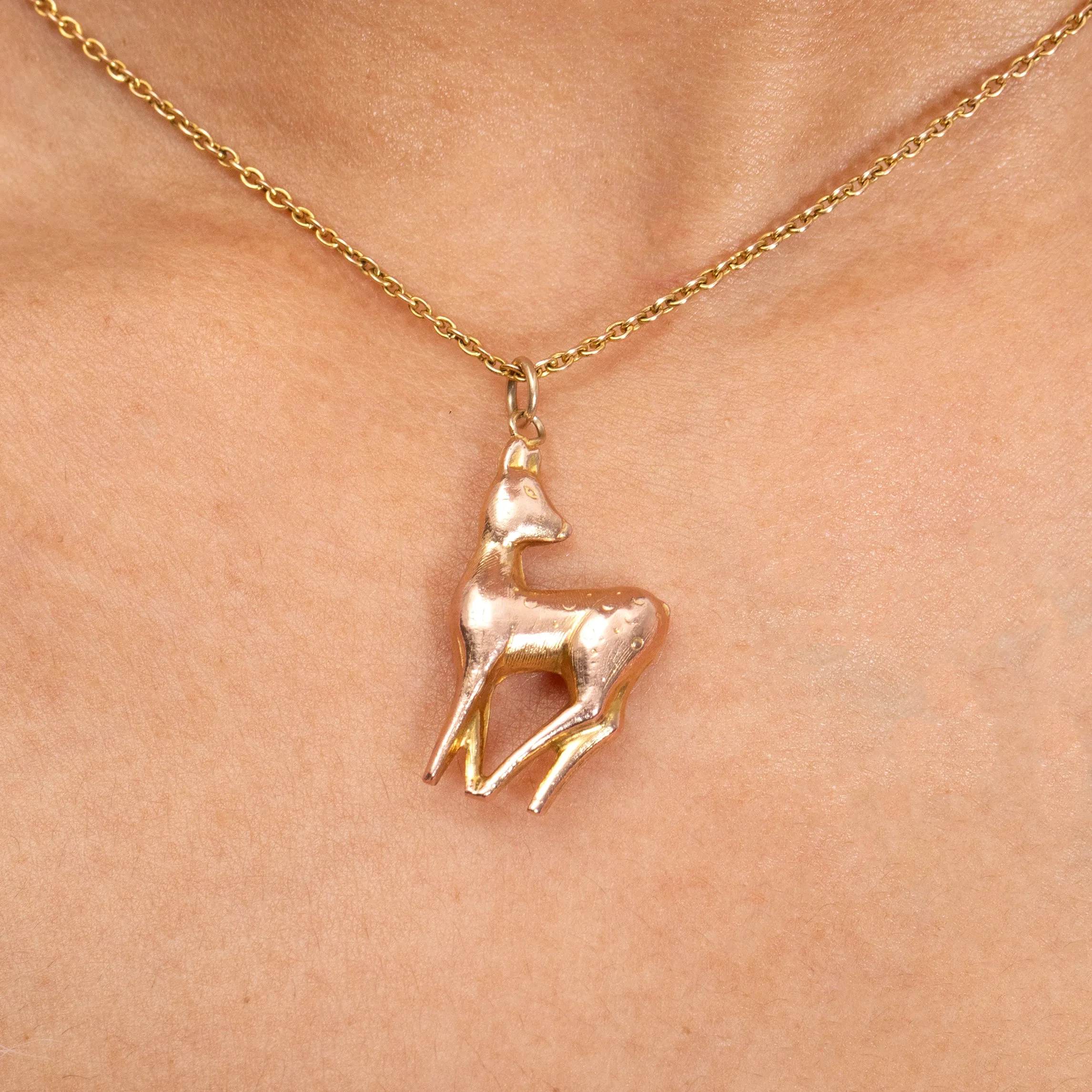 9ct Gold Bambi Pendant