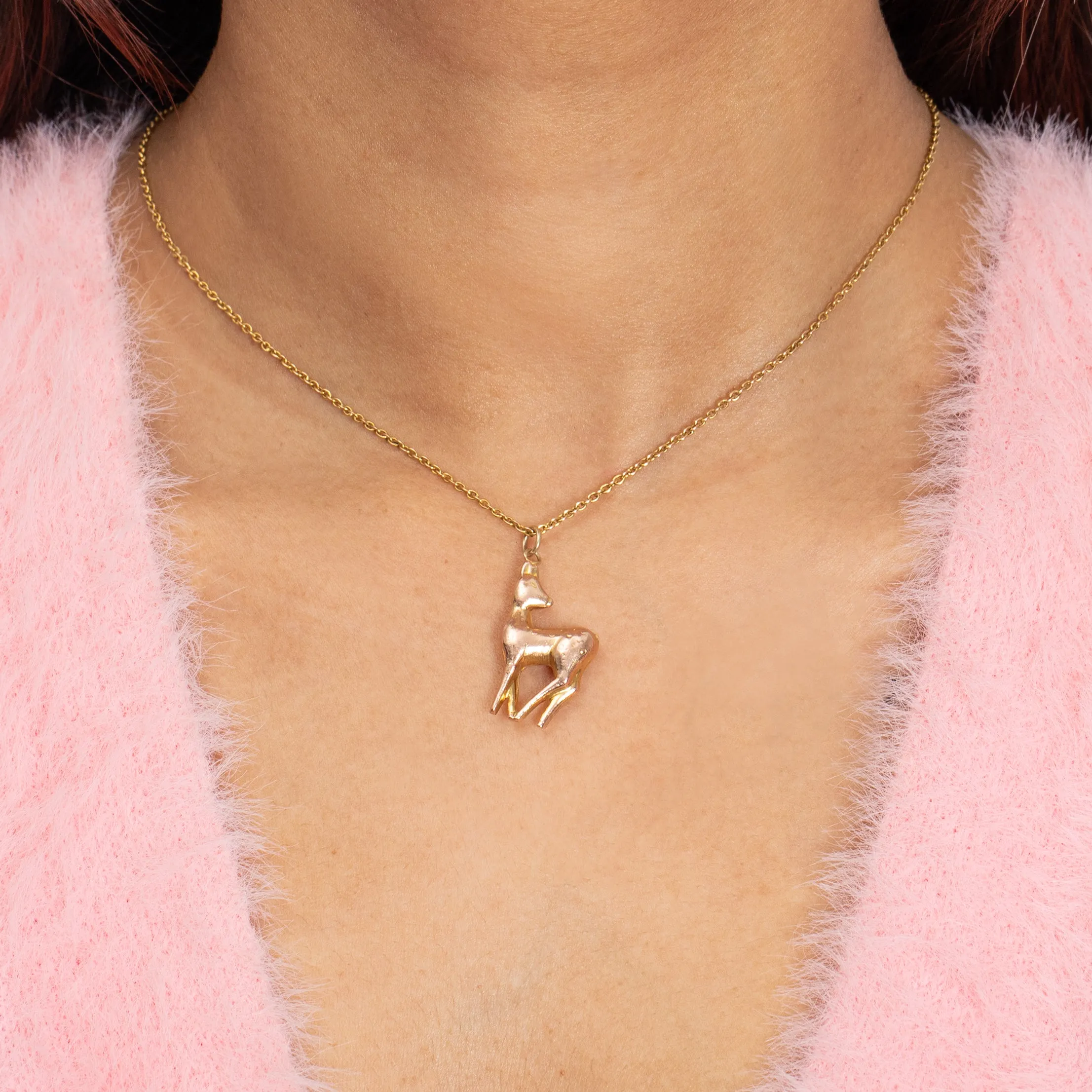 9ct Gold Bambi Pendant