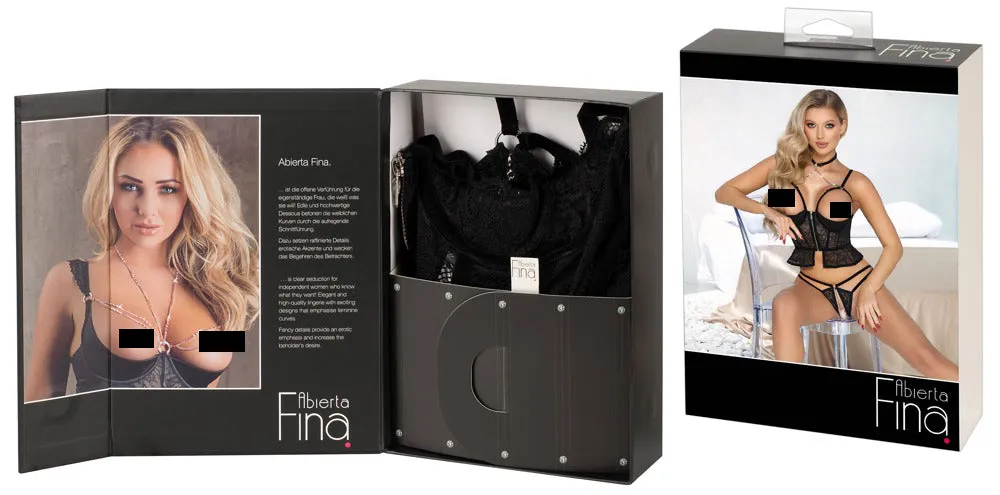 Abierta Fina Longline Bra Set