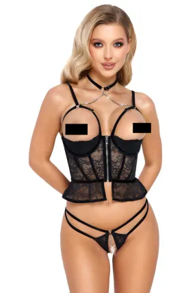 Abierta Fina Longline Bra Set