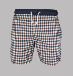 Aquascutum Beach Iconic Volley Check Shorts Club Check