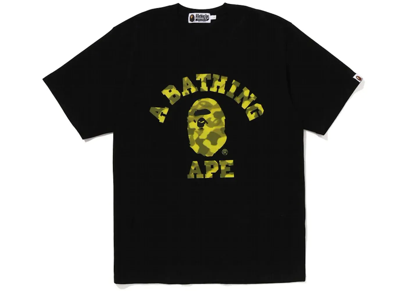 BAPE Radiation Camo College Tee Black