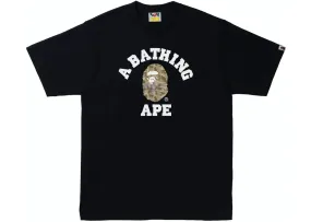 BAPE Sand Camo College Tee Black/Beige