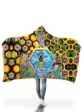 Bee Conscious Hooded Blanket