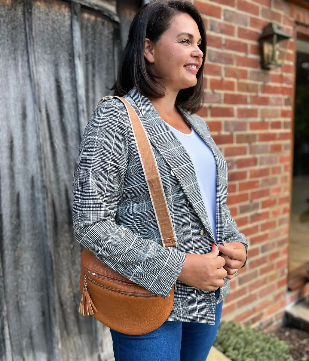 Black & White Check Blazer