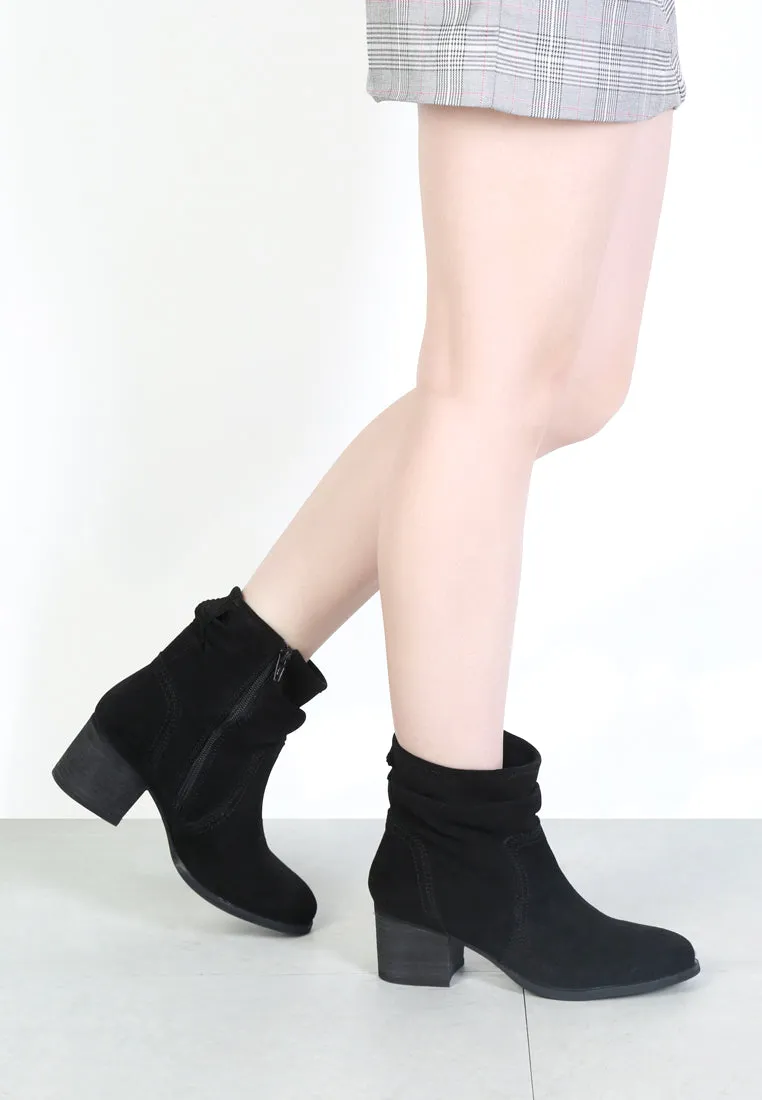 Bowie Stacked Heel Leather Boots By Ruw