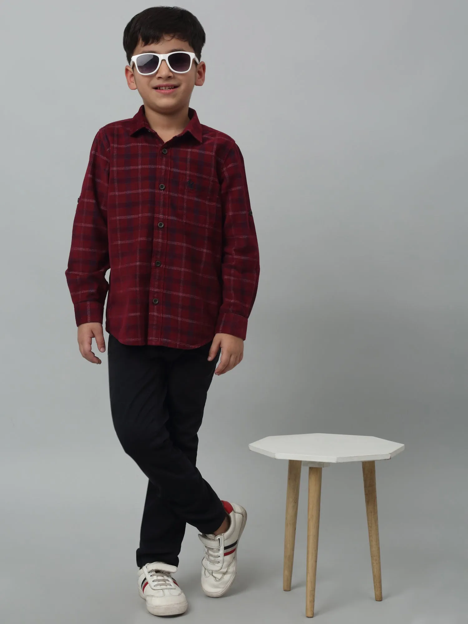 Boys Casual Navy Blue Pants