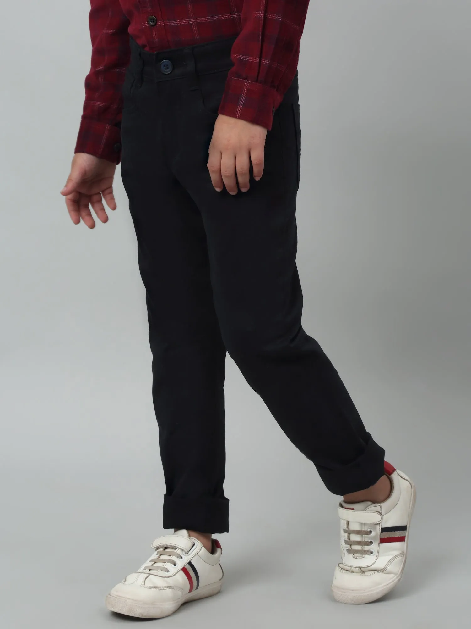 Boys Casual Navy Blue Pants