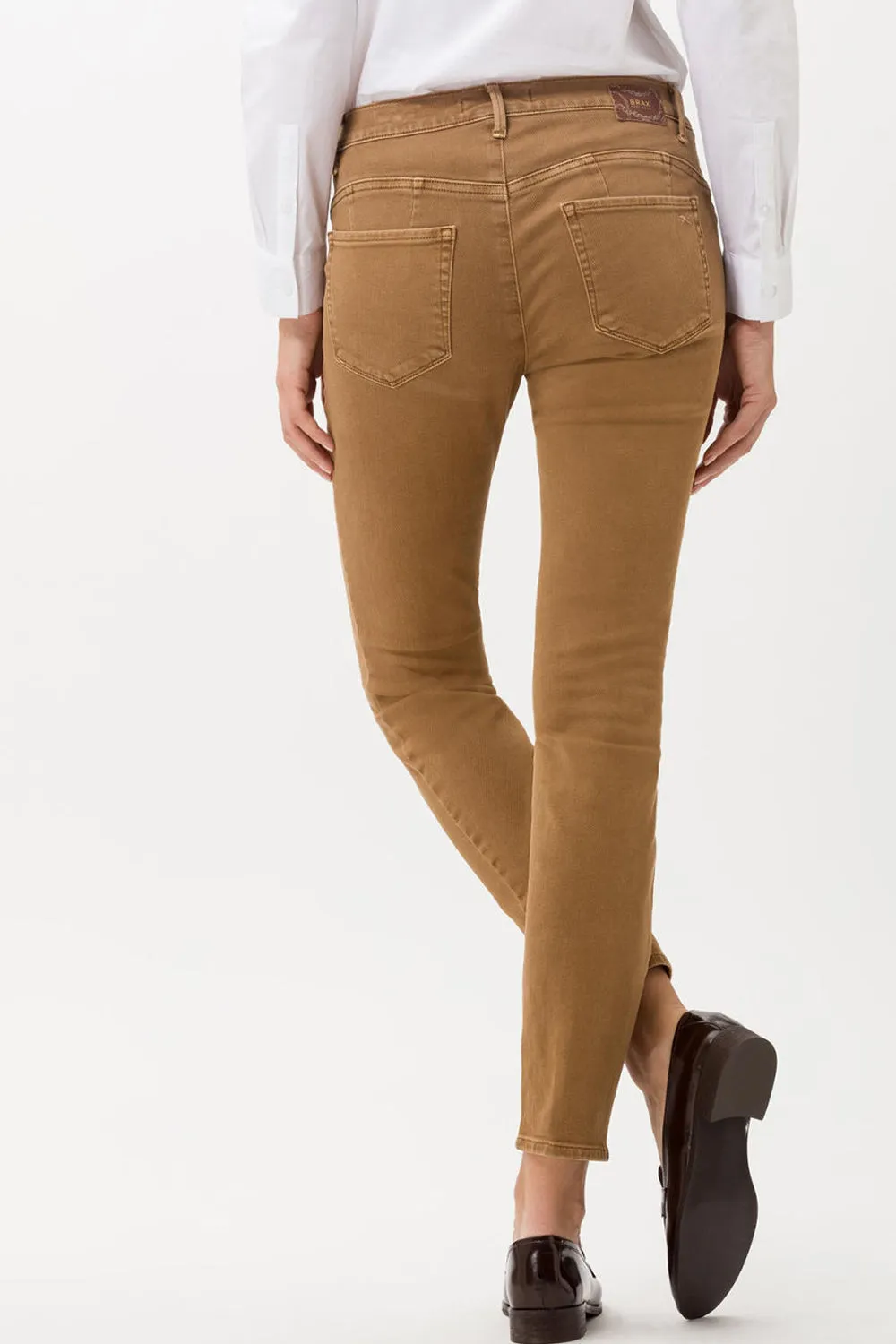 BRAX SPICE SKINNY JEAN WITH SCARF CAMEL