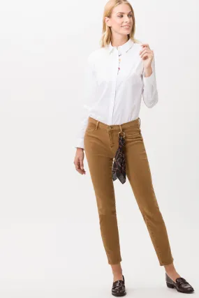 BRAX SPICE SKINNY JEAN WITH SCARF CAMEL