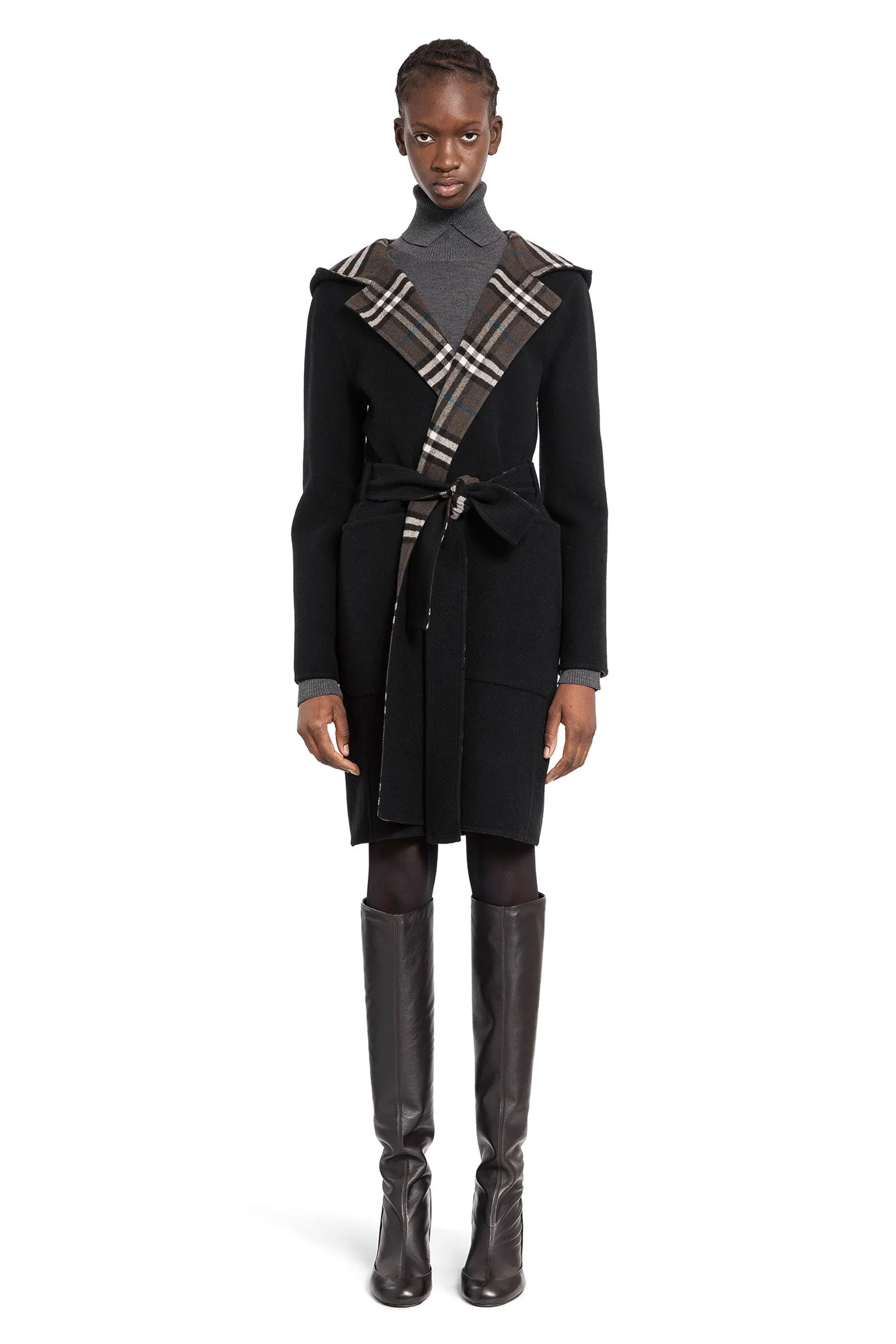 BURBERRY WOMAN BLACK COATS