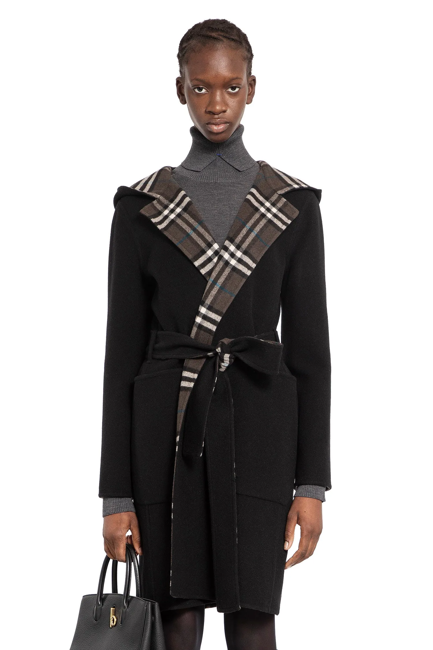 BURBERRY WOMAN BLACK COATS