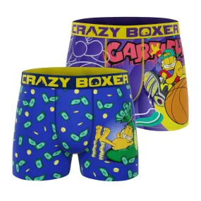 CRAZYBOXER Garfield Money Rain Men's Boxer Briefs (2 Pack)