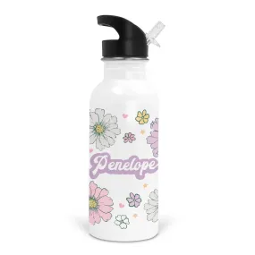 Disco Daisies Personalized Kids Water Bottle