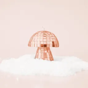 Disco Mushrooms Ornament | Rose Gold