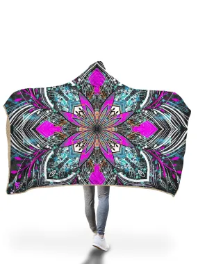 Floral Burst Hooded Blanket