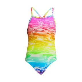 Funkita Girls Tie Me Tight One Piece FKS001G - Lake Acid