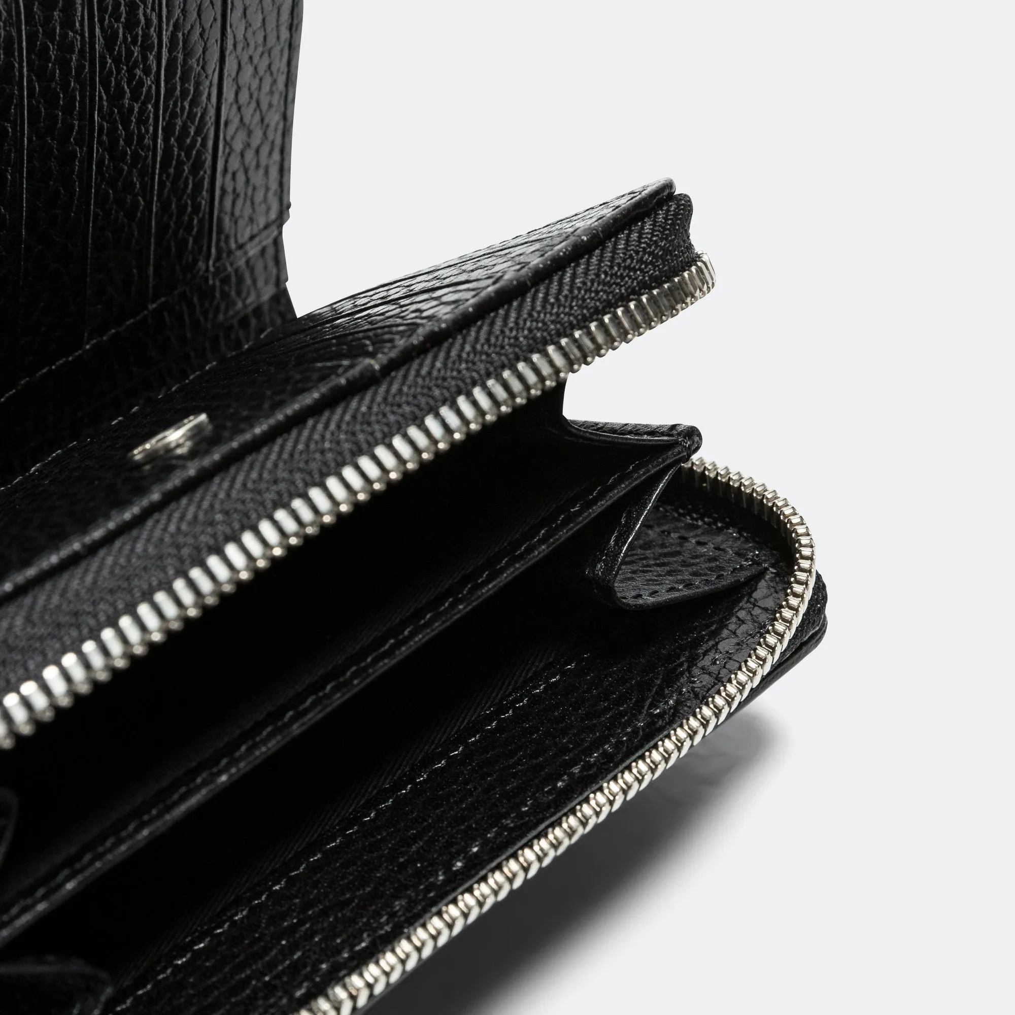 Glaze Zip Wallet - Black