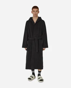 Hooded Bathrobe Black