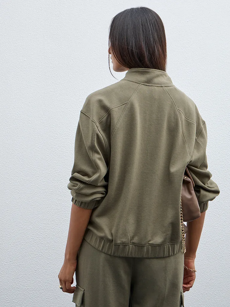 LOV Olive Solid Jacket