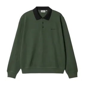 L/S Vance Rugby Shirt - Sycamore Tree/Black