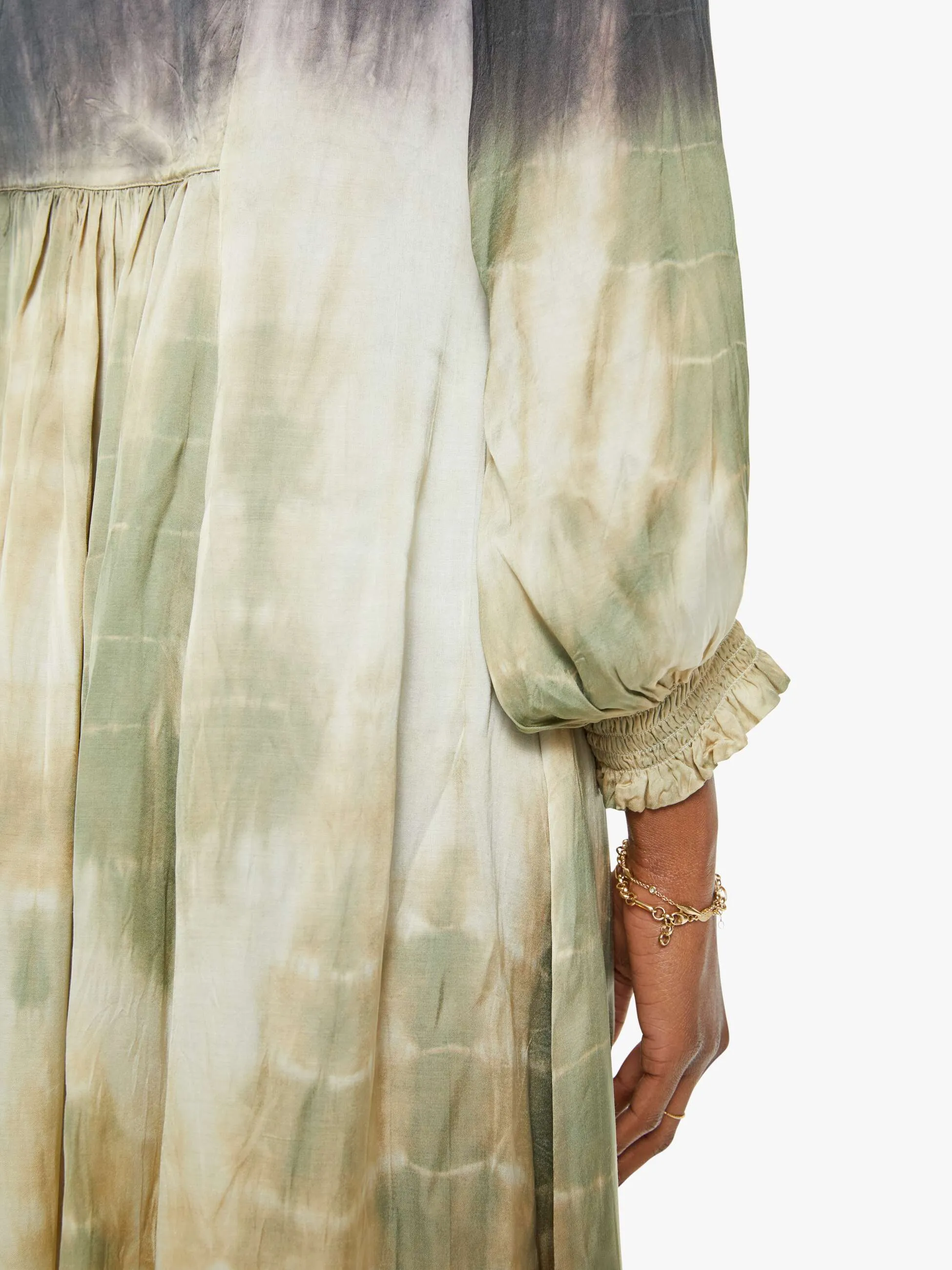 Maria Cher Vesta Maxi Dress - Neutral Ombre