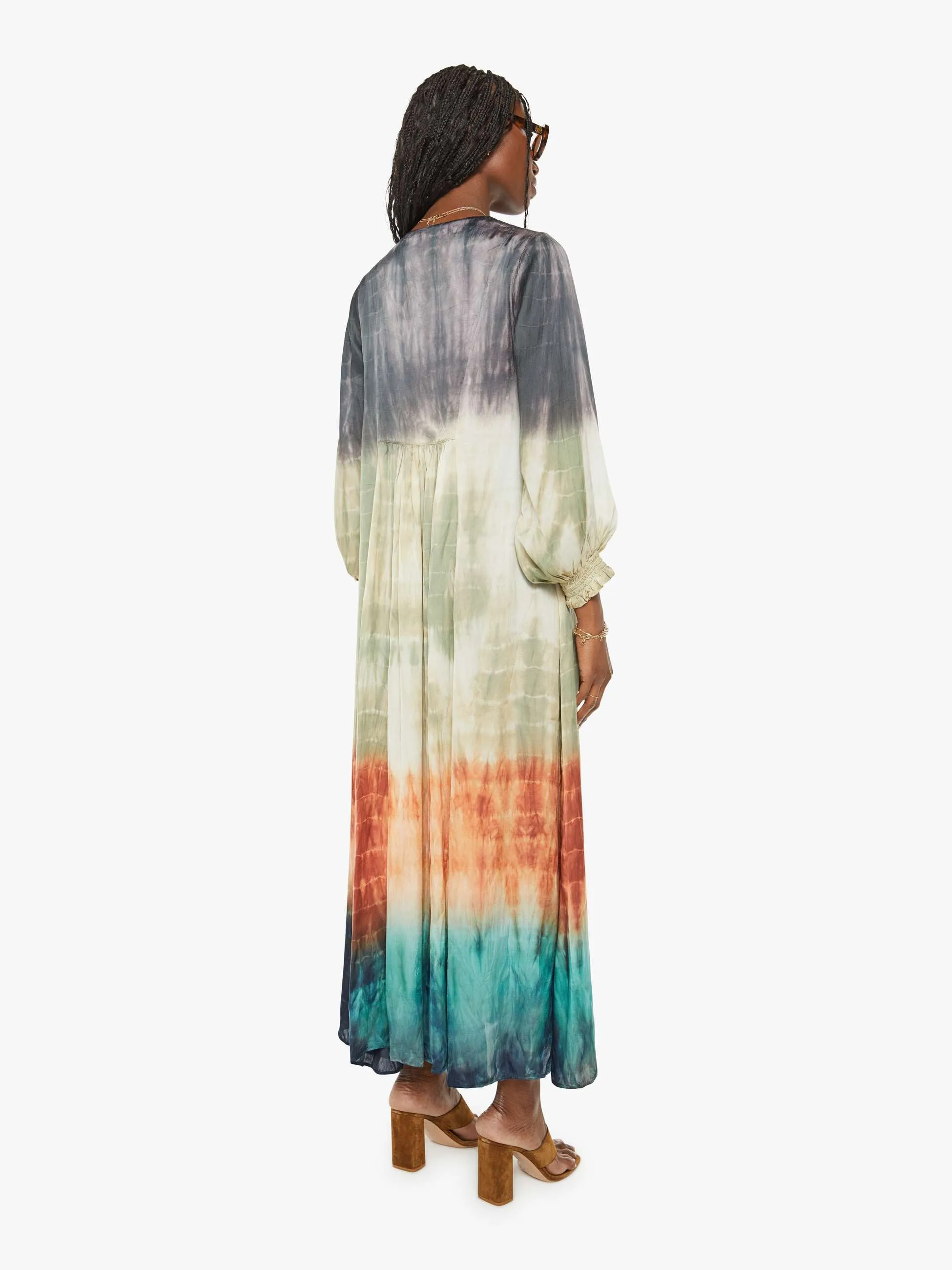 Maria Cher Vesta Maxi Dress - Neutral Ombre