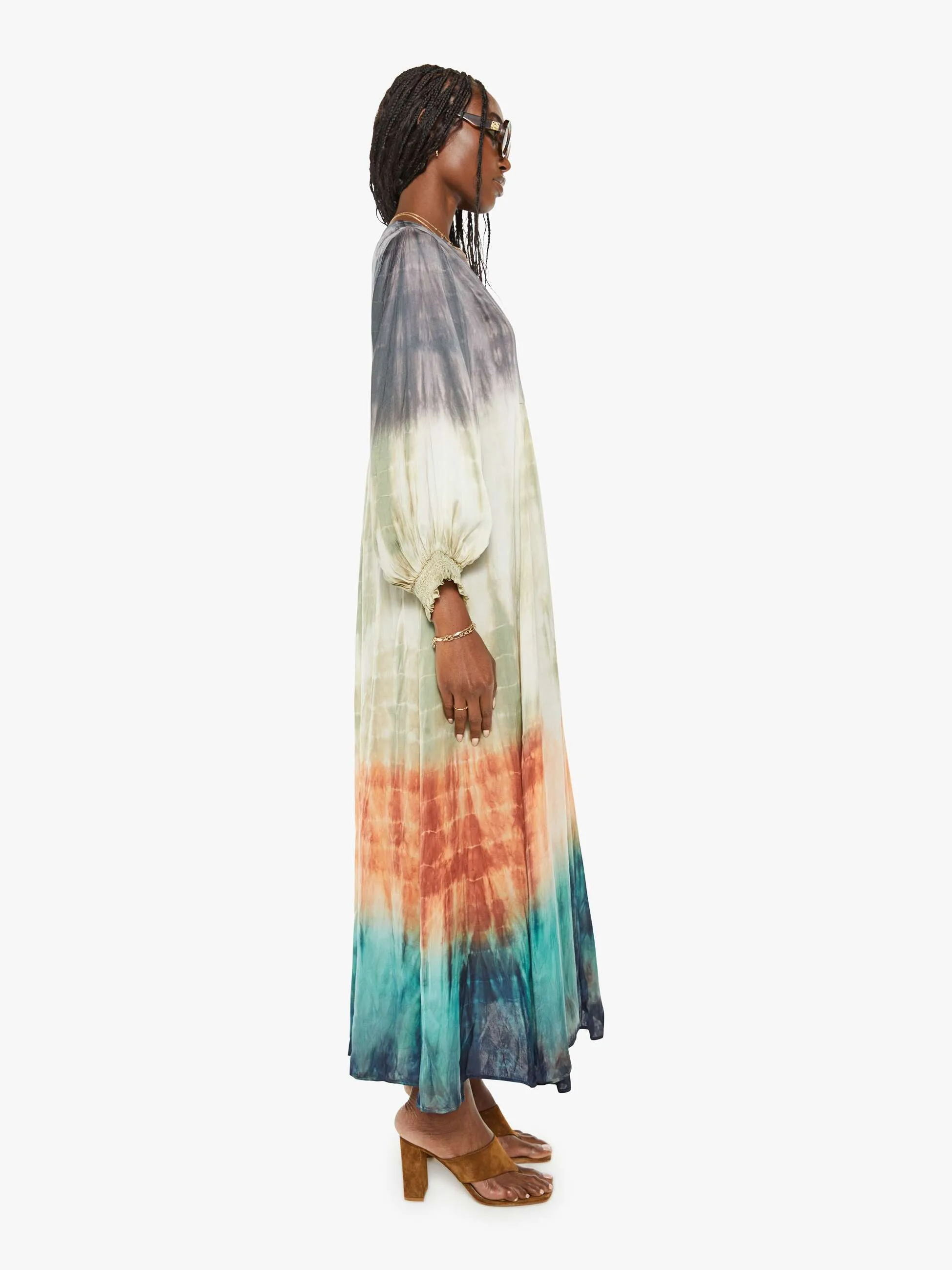 Maria Cher Vesta Maxi Dress - Neutral Ombre