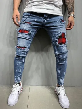 Men's Skinny Ripped Jeans