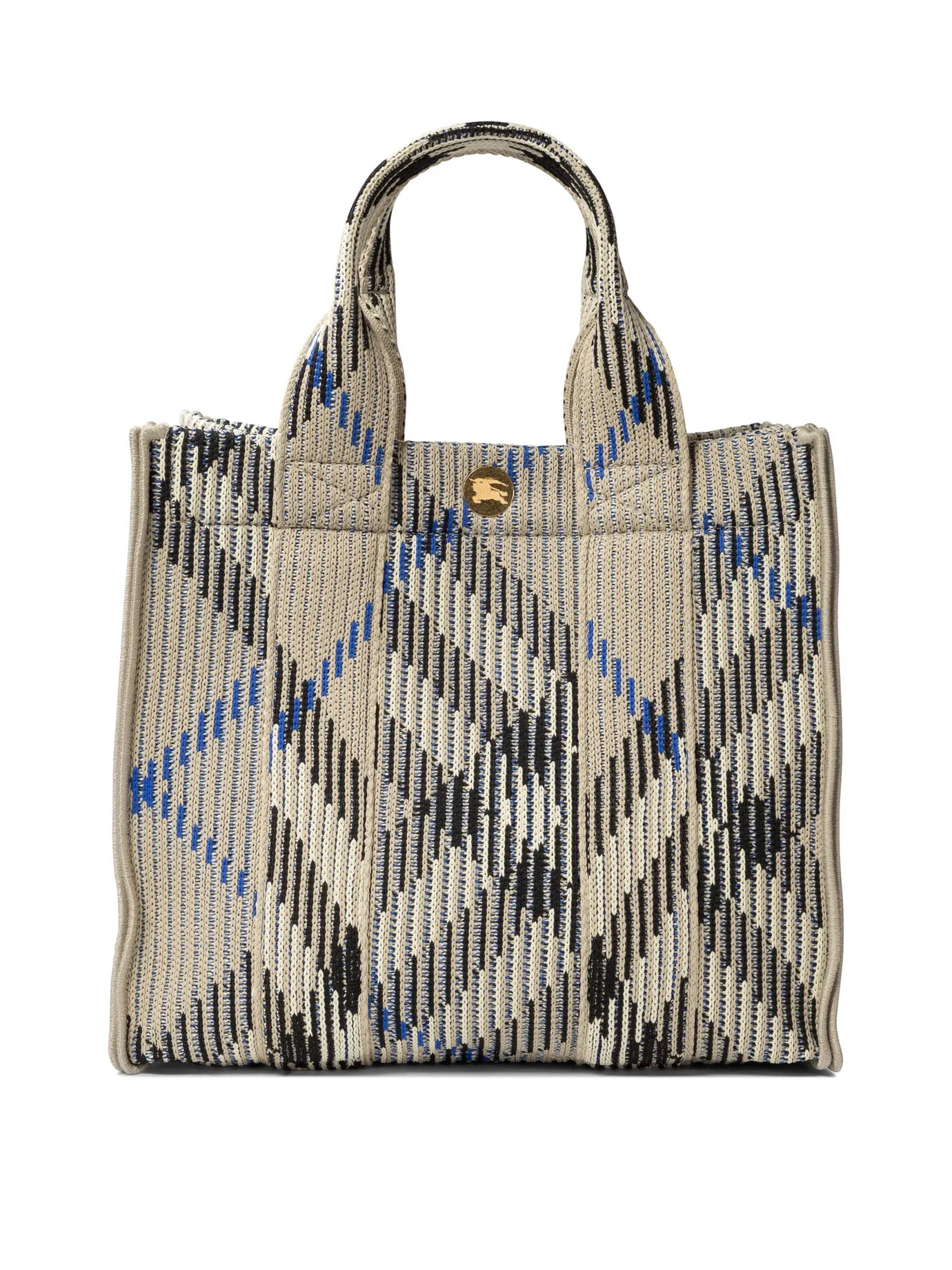 Mini Check Knitted Tote