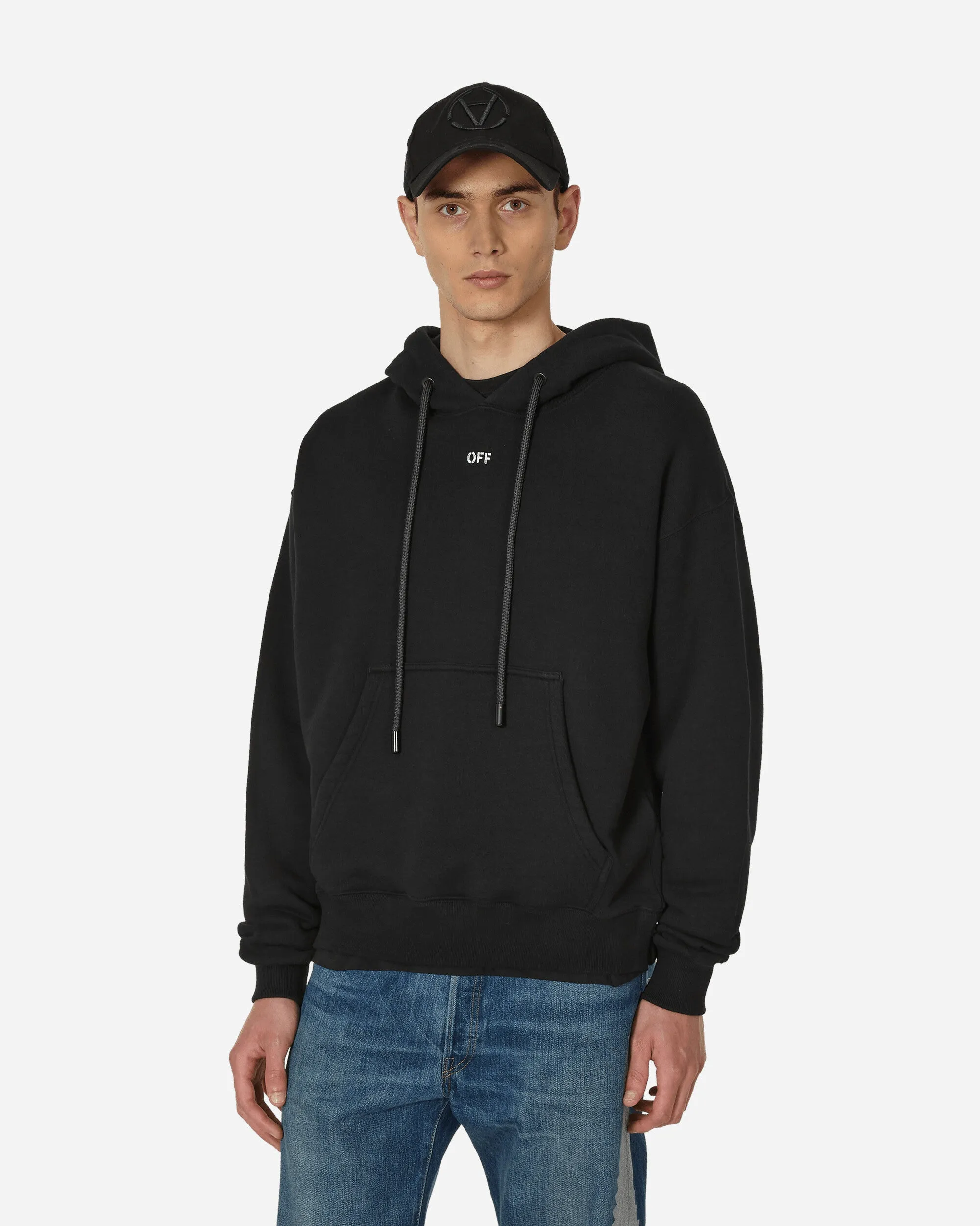 Off Stamp Skate Hooded Sweatshirt Black