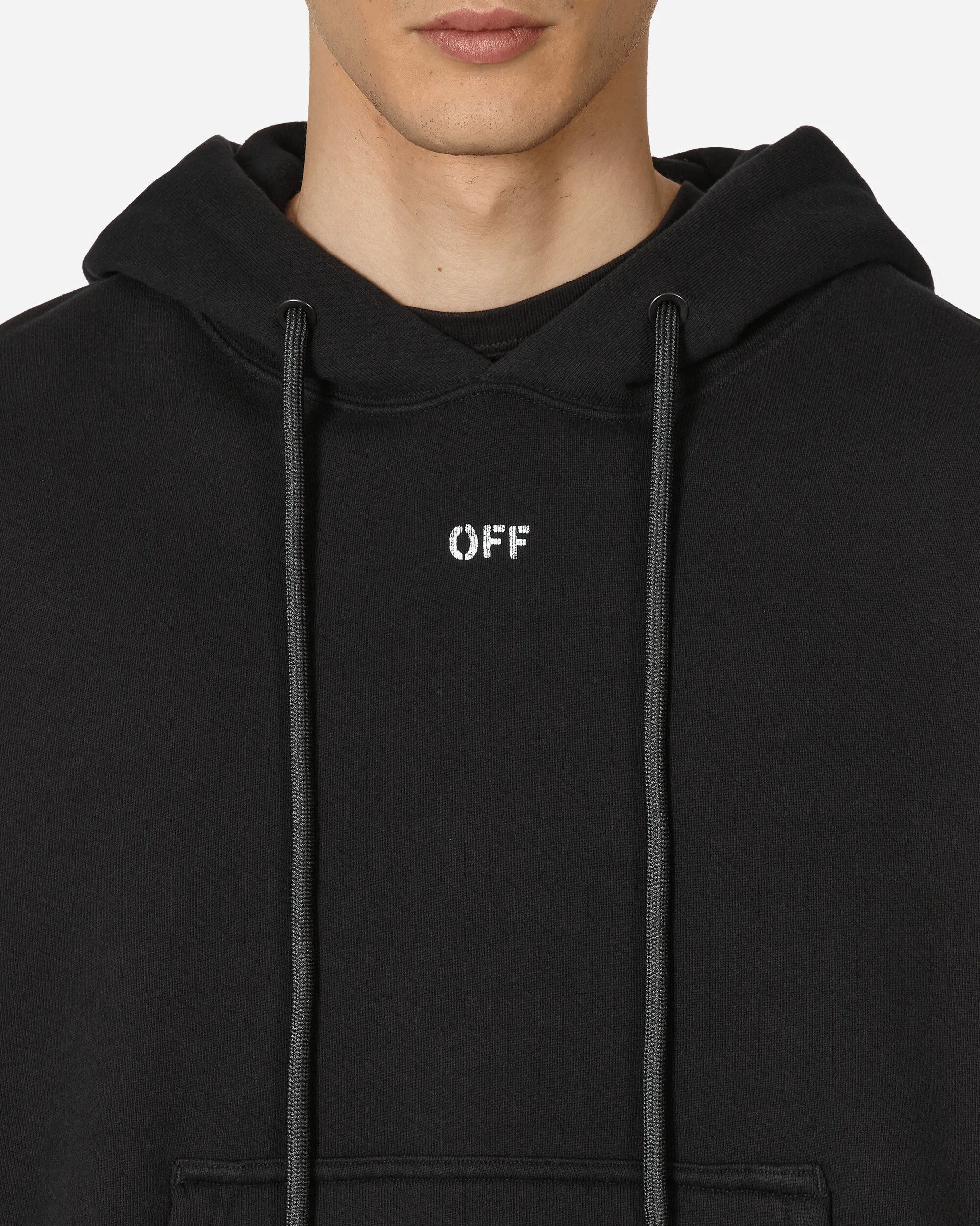 Off Stamp Skate Hooded Sweatshirt Black