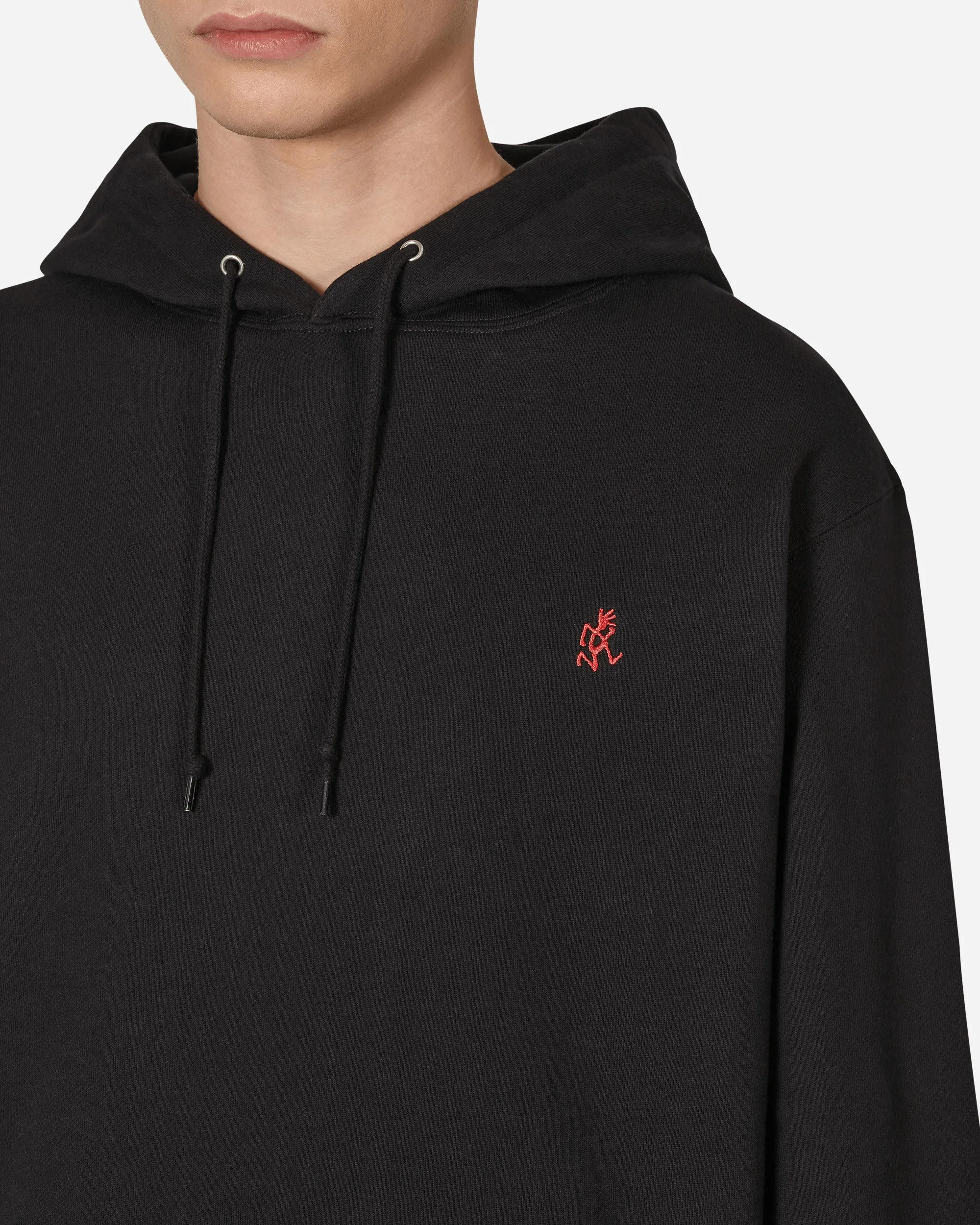 One Point Hooded Sweatshirt Black