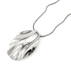 Petal Pendant Large - Silver