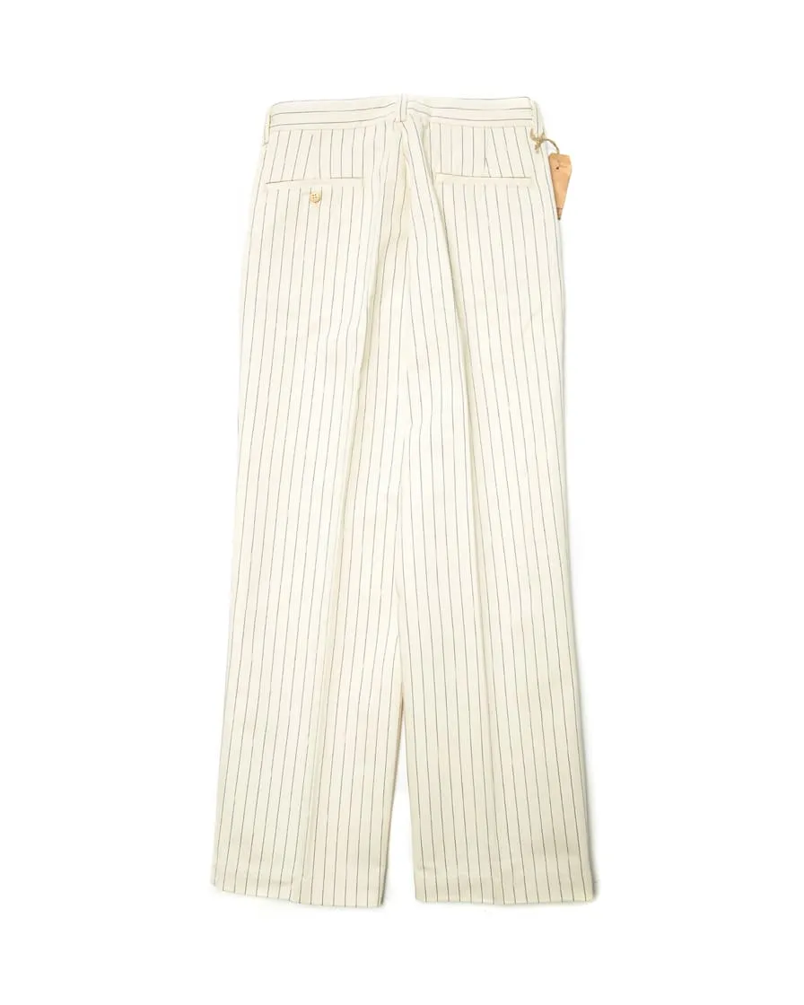 Pinstripe Wide Leg Jeans