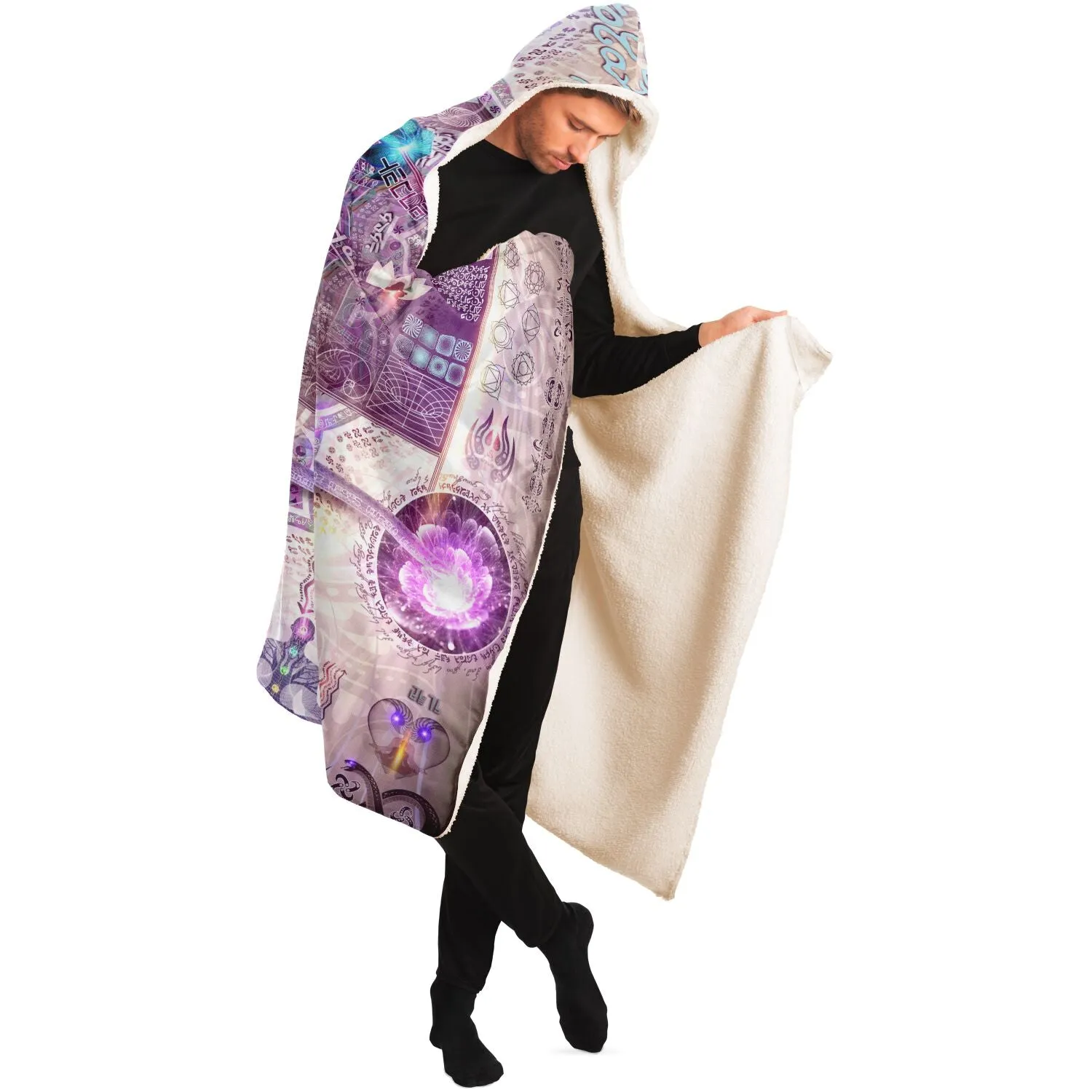 Sahasrara | Crown Chakra Hooded Blanket Sherpa