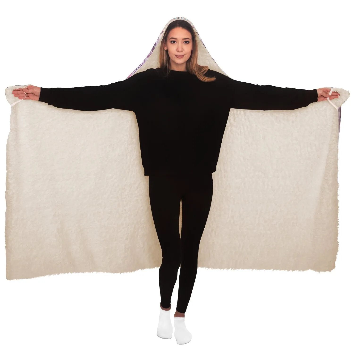 Sahasrara | Crown Chakra Hooded Blanket Sherpa