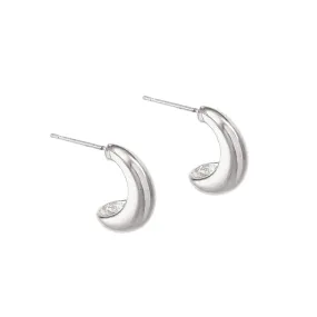 Streamline Hoops - Small - Silver