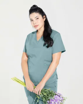 TENCEL™ Amelia‎ ‎ Fitted Scrub Top (Final Sale)