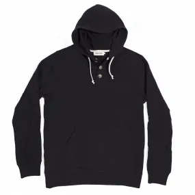 The Charcoal 3 Button Hooded Sweatshirt