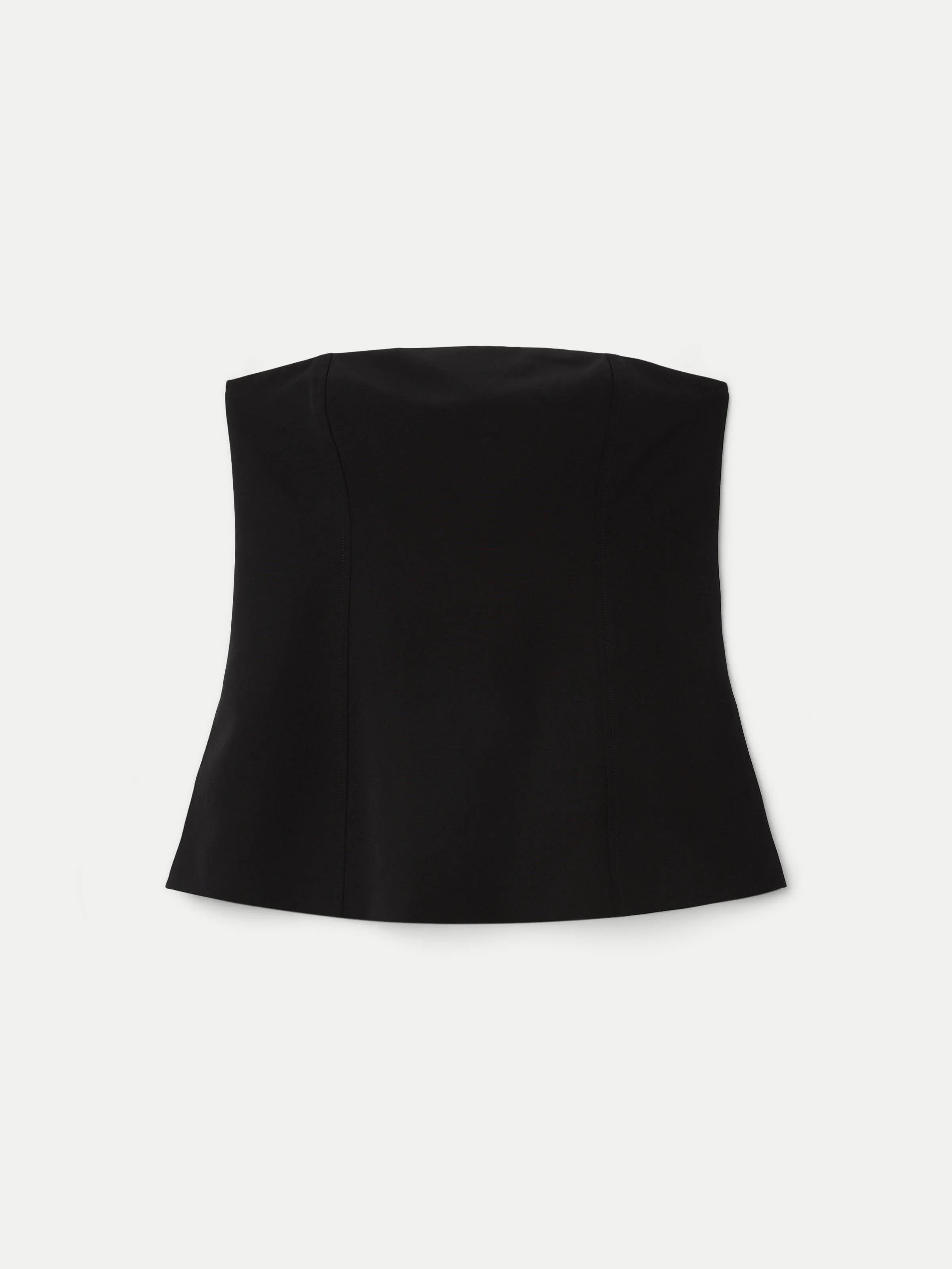 The Long Bustier  in Black