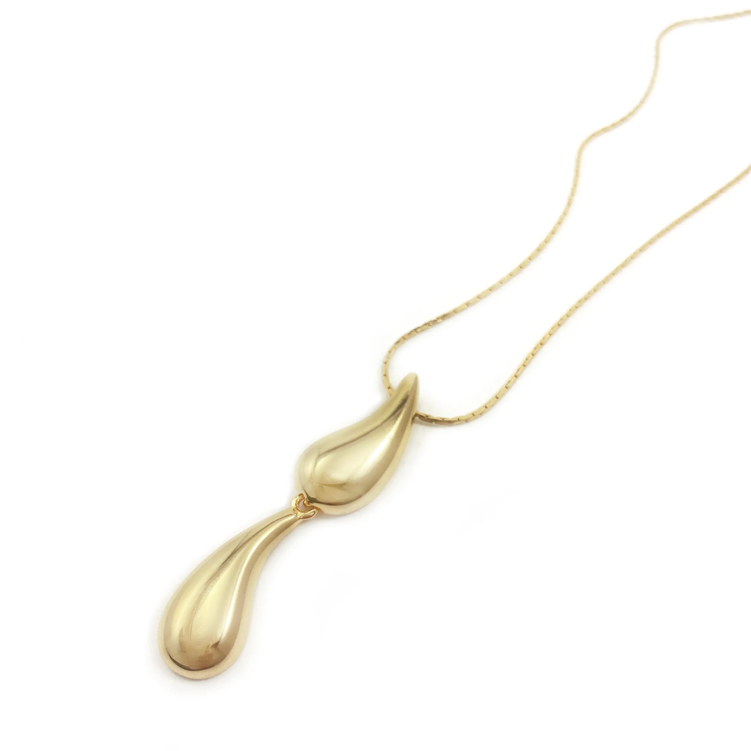 Waterway Pendant - Double - Gold